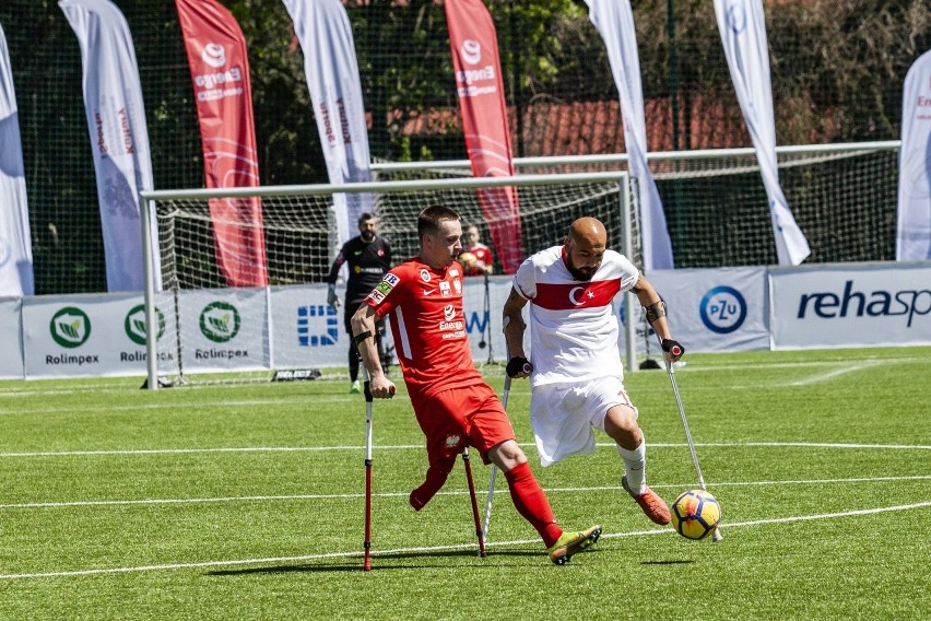 Rewanżowy mecz Polska Turcja w amp futbolu na stadionie...