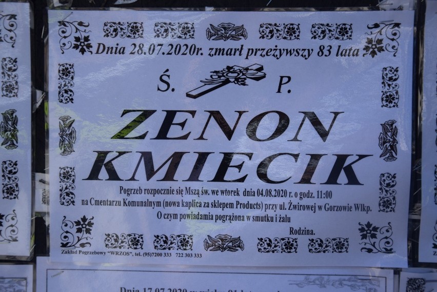 Zenon Kmiecik zmarł 28 lipca. Miał 83 lata.