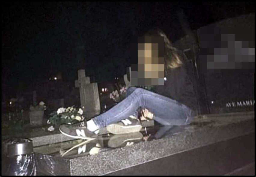 Jedlina-Zdrój: Nastolatki profanowały groby i robiły zdjęcia, które później opublikowały [ZDJĘCIA]