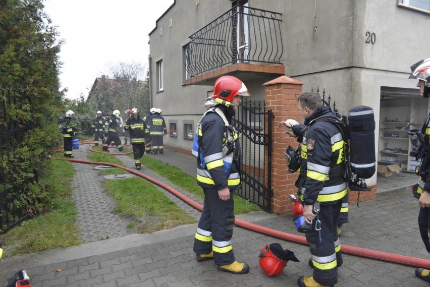 Pożar w piwnicy, kotłowni w domu jednorodzinnym w Nowej Wsi