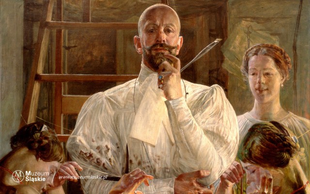 Jacek Malczewski,  Pożegnanie z pracownią - to tylko jedno z dzieł, które możemy pobrać ze strony Muzeum