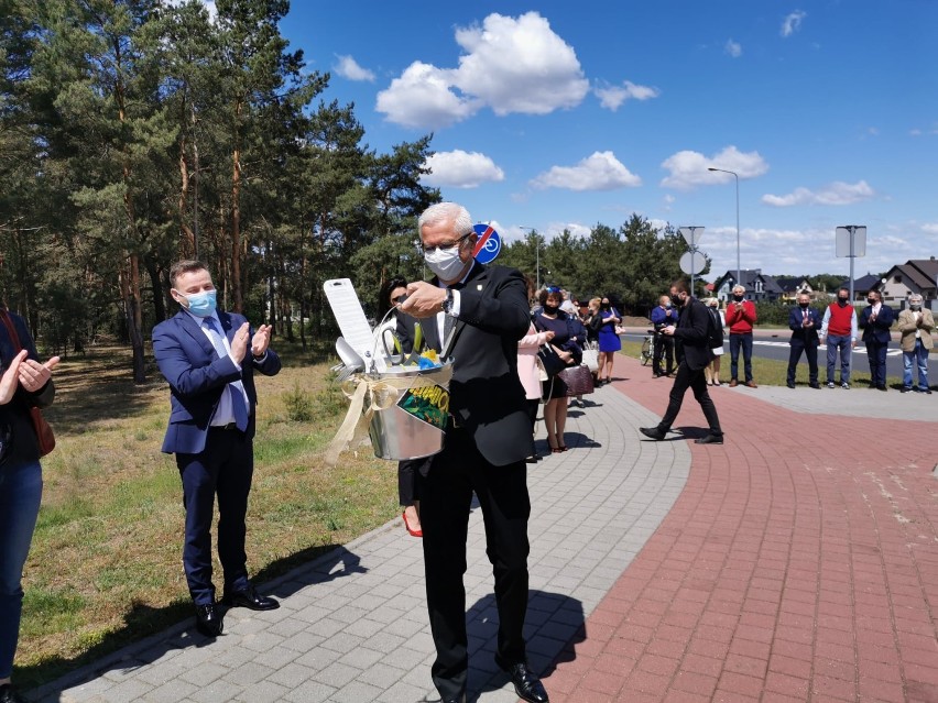 Uroczystość nadania nazwy rondu imienia Wadima Tyszkiewicza.