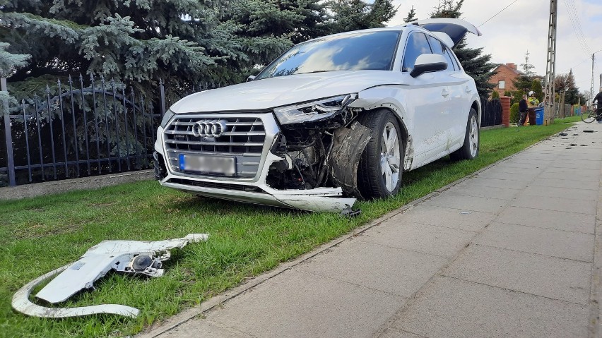 Wypadek w Kaliszu. Zderzenie dwóch na ulicy Korczak