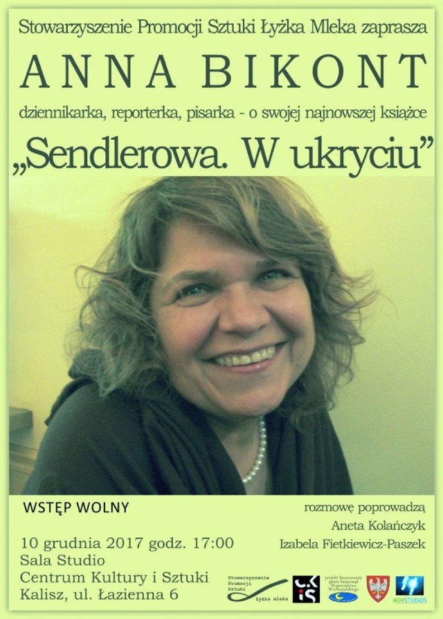 „Sendlerowa. W ukryciu”. Łyżka Mleka zaprasza na spotkanie z Anną Bikot