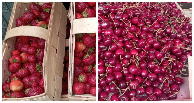 Na targowisku w Jędrzejowie nadal można kupić bardzo wiele truskawek i czereśni. Jak wyglądały ich ceny i innych owoców oraz warzyw? Sprawdźcie na kolejnych slajdach.