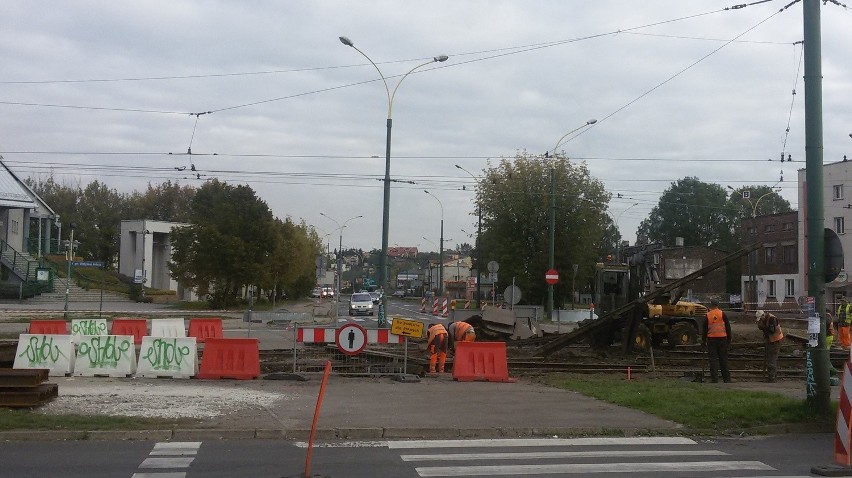 Sosnowiec-Dańdówka: remont to utrudnienia dla kierowców i pasażerów [ZDJĘCIA]