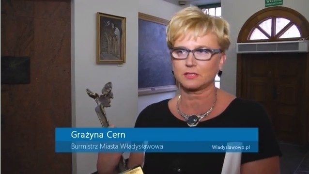 Burmistrz Grażyna Cern odebrała statuetkę Orła Pomorskiego...