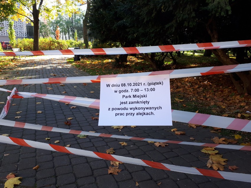 Jasielski park zamknięty. Trwają prace w ramach rewitalizacji miasta [ZDJĘCIA]