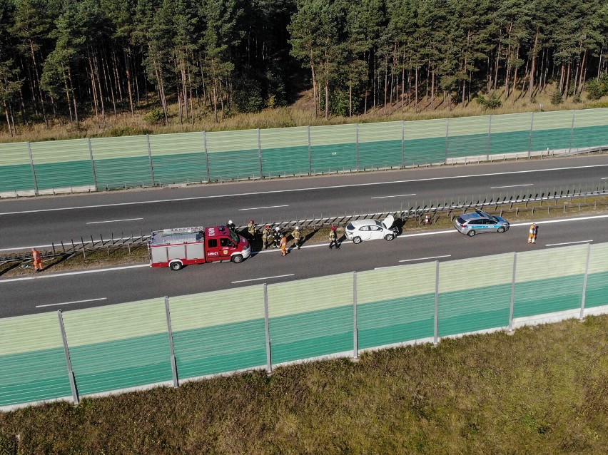 Wypadek na autostradzie A1 pod Grudziądzem