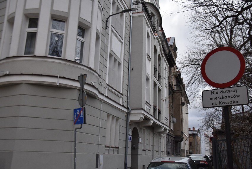 Ulica Juliusza Kossaka w Wałbrzychu na aktualnych zdjęciach