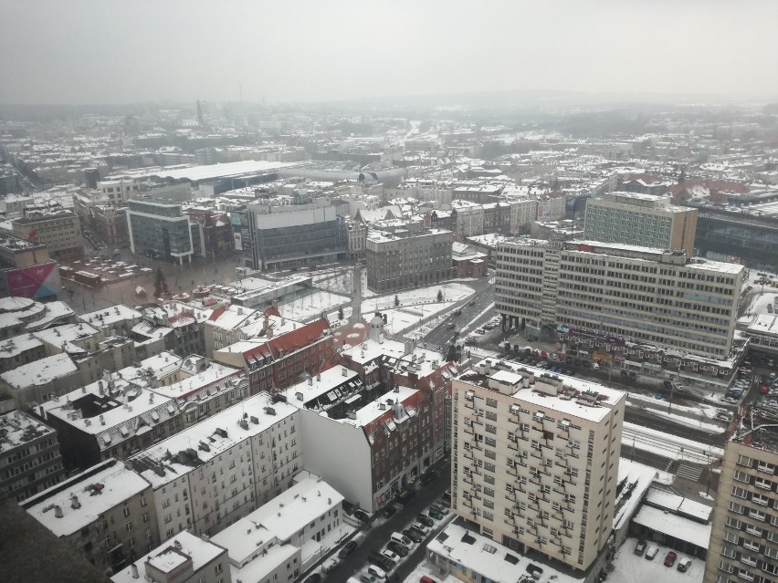 Widok na Katowice ze Sky Baru w Altusie