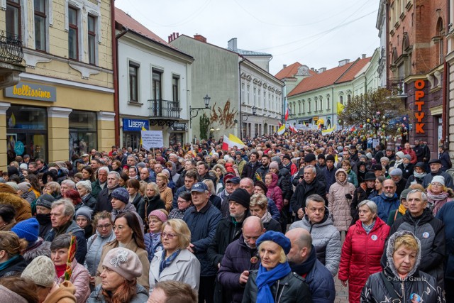 Marsz w obronie godności Jana Pawła II w Tarnowie, 2.04.2023