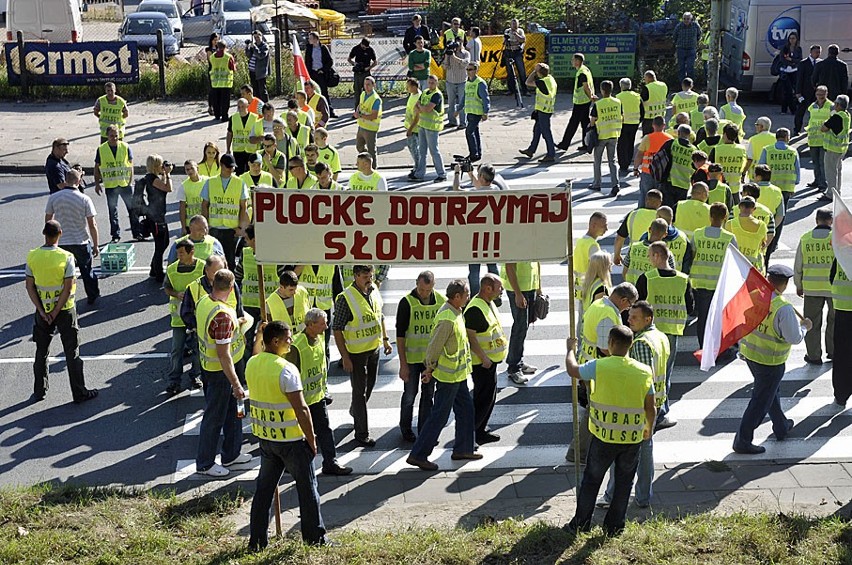 Gdańsk: Rybacy protestują. Zablokowali Trakt św. Wojciecha