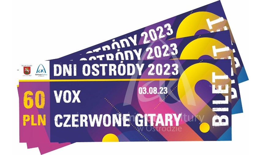 Bilety na tegoroczną edycję "Dni Ostródy"