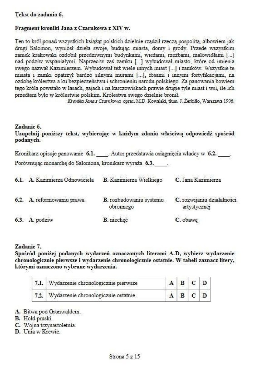 Egzamin gimnazjalny 2018. Dziś uczniowie zmierzą się z częścią humanistyczną [ARKUSZE, PYTANIA, ODPOWIEDZI, KLUCZ]