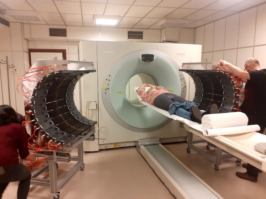 Prototyp tomografu PET nad którym pracuje zespół prof. Pawła...