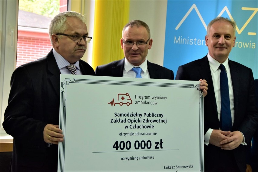 Człuchów. 400 tysięcy złotych na nową karetkę dla szpitala powiatowego  w Człuchowie