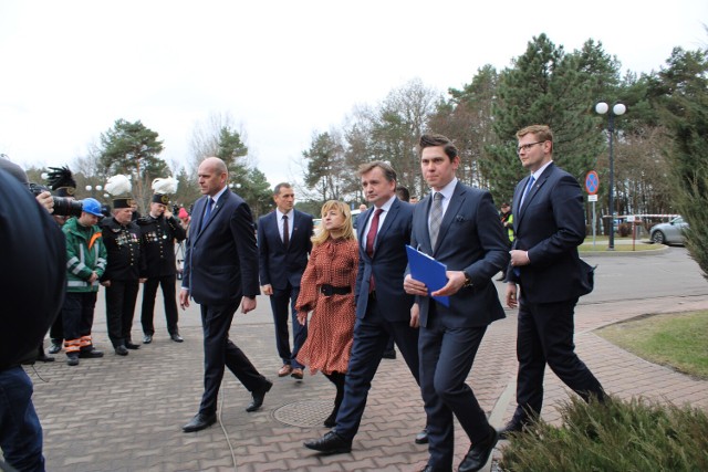 Minister Zbigniew Ziobro i wiceminister Janusz Kowalski w kopalni Bełchatów