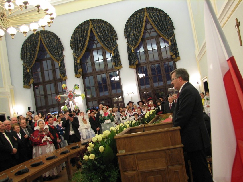 Prezydent kończąc pobyt w Beskidach, odwiedził Żywiec