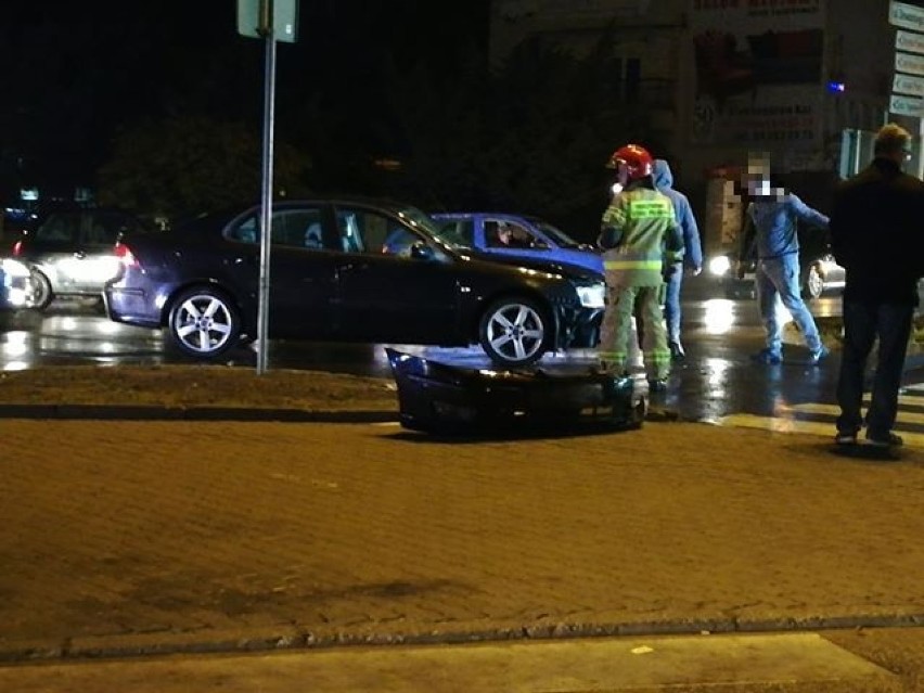 Zderzenie dwóch samochodów w Aleksandrowie Kujawskim [zdjęcia]