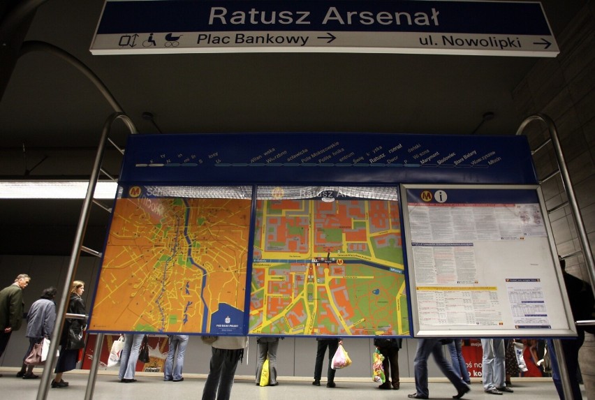 Pierwotny system informacji pasażerskiej w metrze