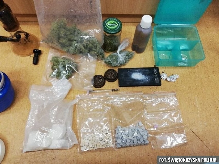 Ostrowieccy kryminalni przejęli sporą ilość narkotyków