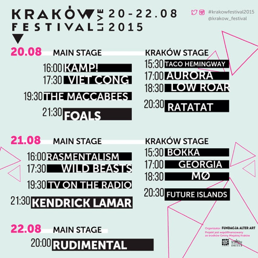 Kraków Live Festival zagości nie tylko na Błoniach [PROGRAM]