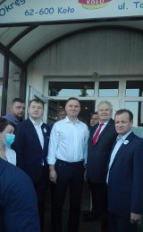 Koło. Prezydent Andrzej Duda odwiedził Okręgową Spółdzielnię Mleczarską 
