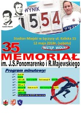 Memoriał J.S.Ponomarenko i R.Majewskiego w sobotę, 12 maja w Łęczycy
