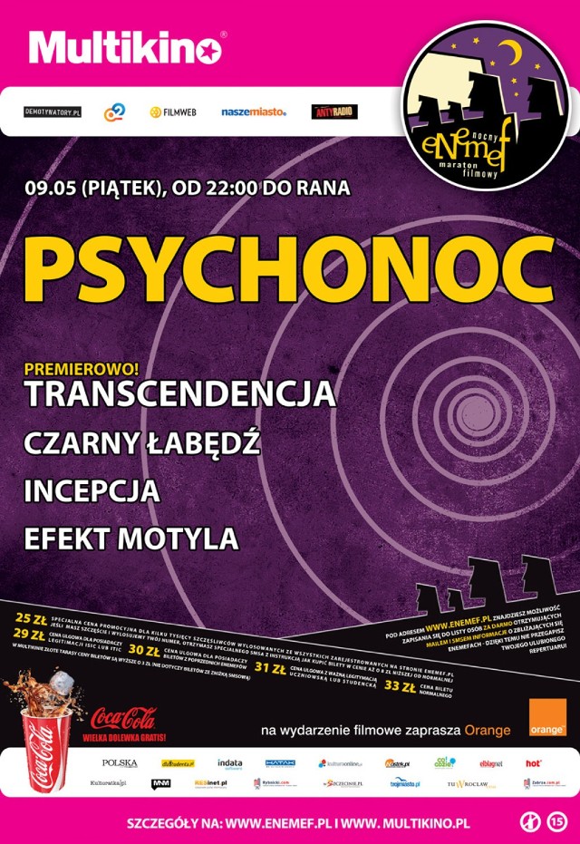 ENEMEF: Psychonoc w Multikinie w Poznaniu. Wygraj bilety!