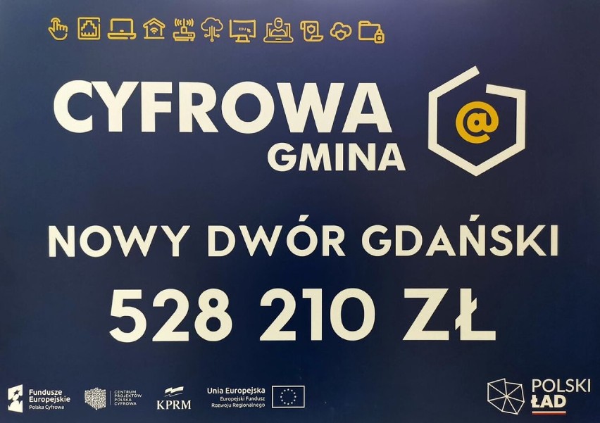 Gminy z powiatu nowodworskiego otrzymały wsparcie finansowe z programu "Cyfrowa Gmina"