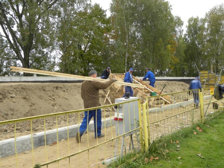 Na obiekcie prowadzone są intensywne prace. Zmodernizowany...