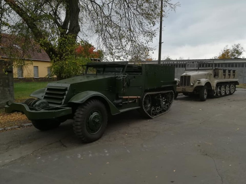 Półgąsienicowe transportery - amerykański i niemiecki