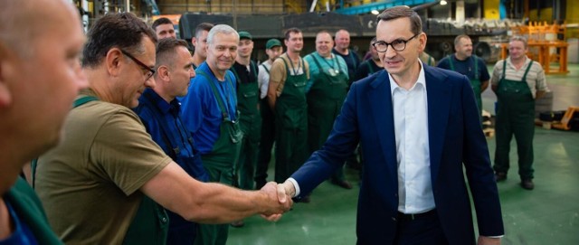 Wizyta premiera Mateusza Morawieckiego w Zakładach Mechanicznych „Bumar-Łabędy” S.A.