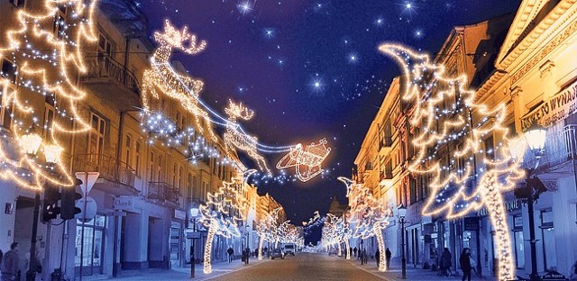 Tak według projektantów ma wyglądać dekoracja świąteczna ulicy Piotrkowskiej
