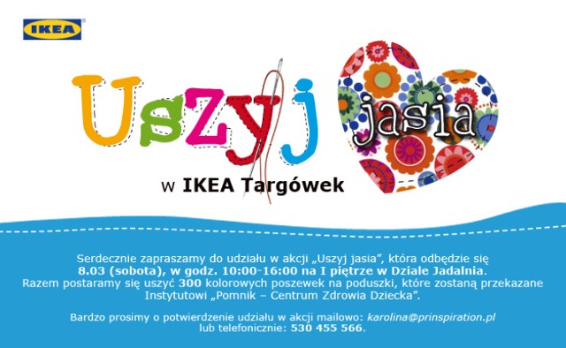 IKEA Targówek rusza z akcją "Uszyj Jasia"