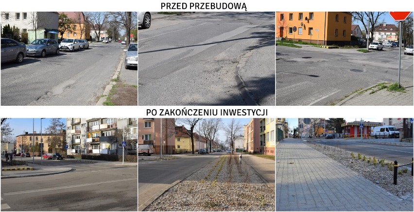 Odcinek ponad 400 metrów ulicy Wawrzyniaka w Inowrocławiu...