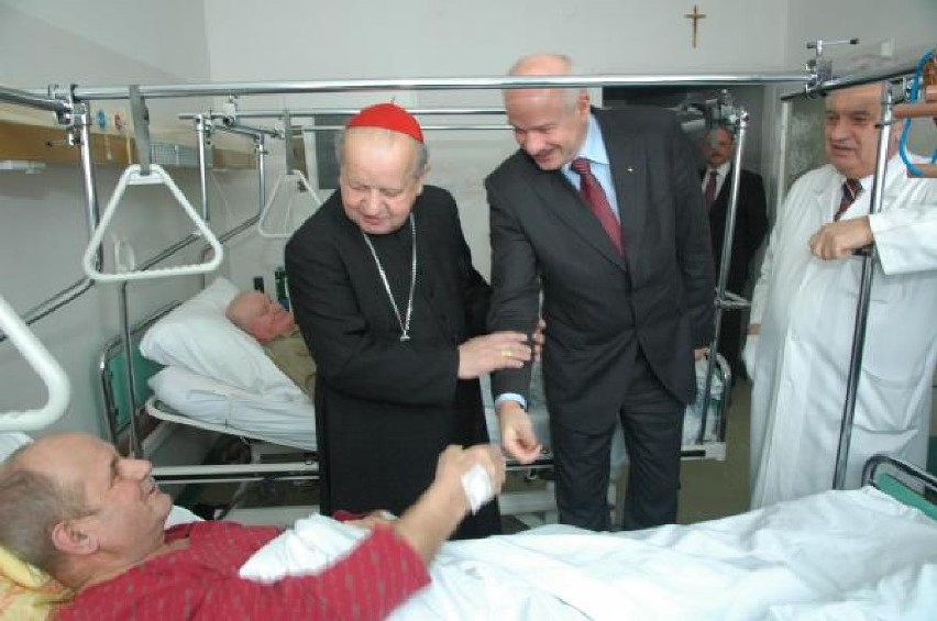 6 lutego 2009 Marek Nawara i kardynał Stanisław Dziwisz...