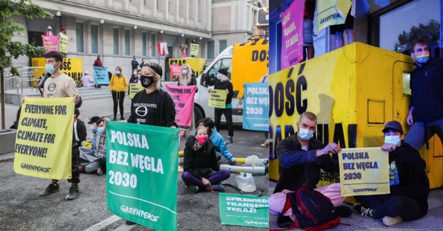 Zablokowali Ministerstwo Aktywów Państwowych. Wśród demonstrantów mieszkańcy pow. wieluńskiego i pajęczańskiego