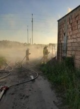Pożar pomieszczeń gospodarczych w Goczałkowie. Są duże straty 