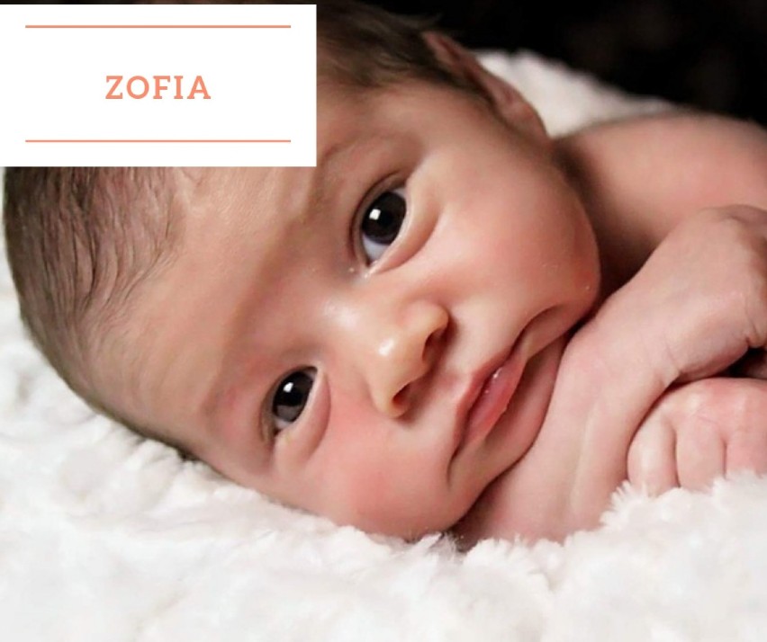 Miejsce 2. 
Czternaścioro dzieci otrzymało imię Zofia.