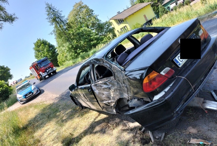 Wypadek w Głowińsku koło Rypina. Kierowca bmw był pod wpływem narkotyków i alkoholu. Zobacz wideo