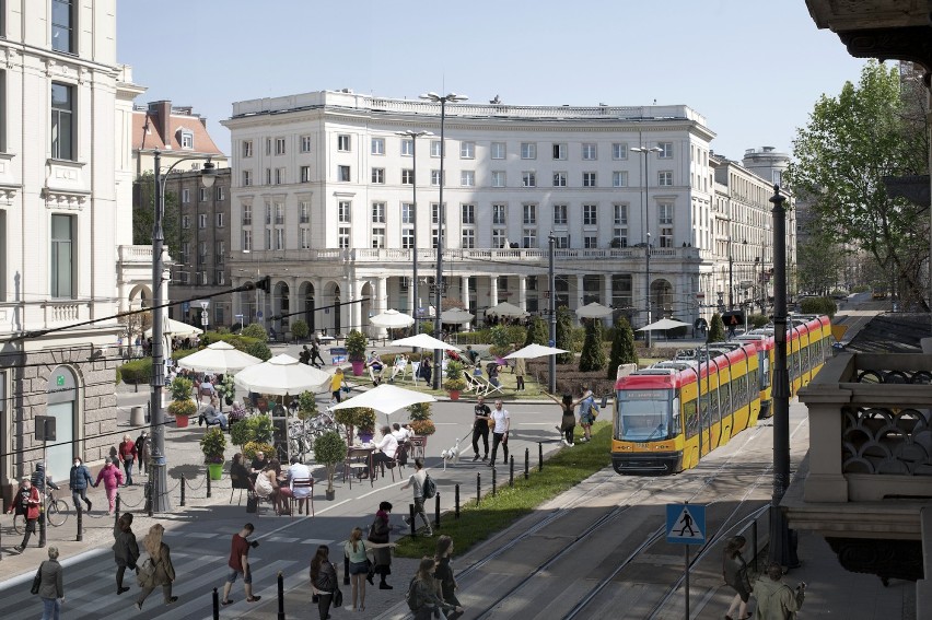 Plac Zbawiciela i ul. Marszałkowska największą kawiarnią plenerową w Polsce? Aktywiści chcą utworzyć nowy deptak miejski