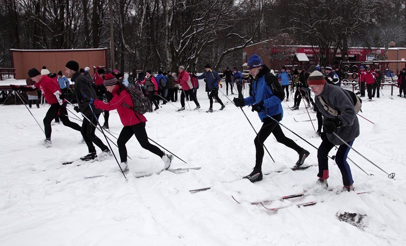 Poznań: Bieg z Radiem Merkury na nartach wokół Rusałki [ZDJĘCIA]