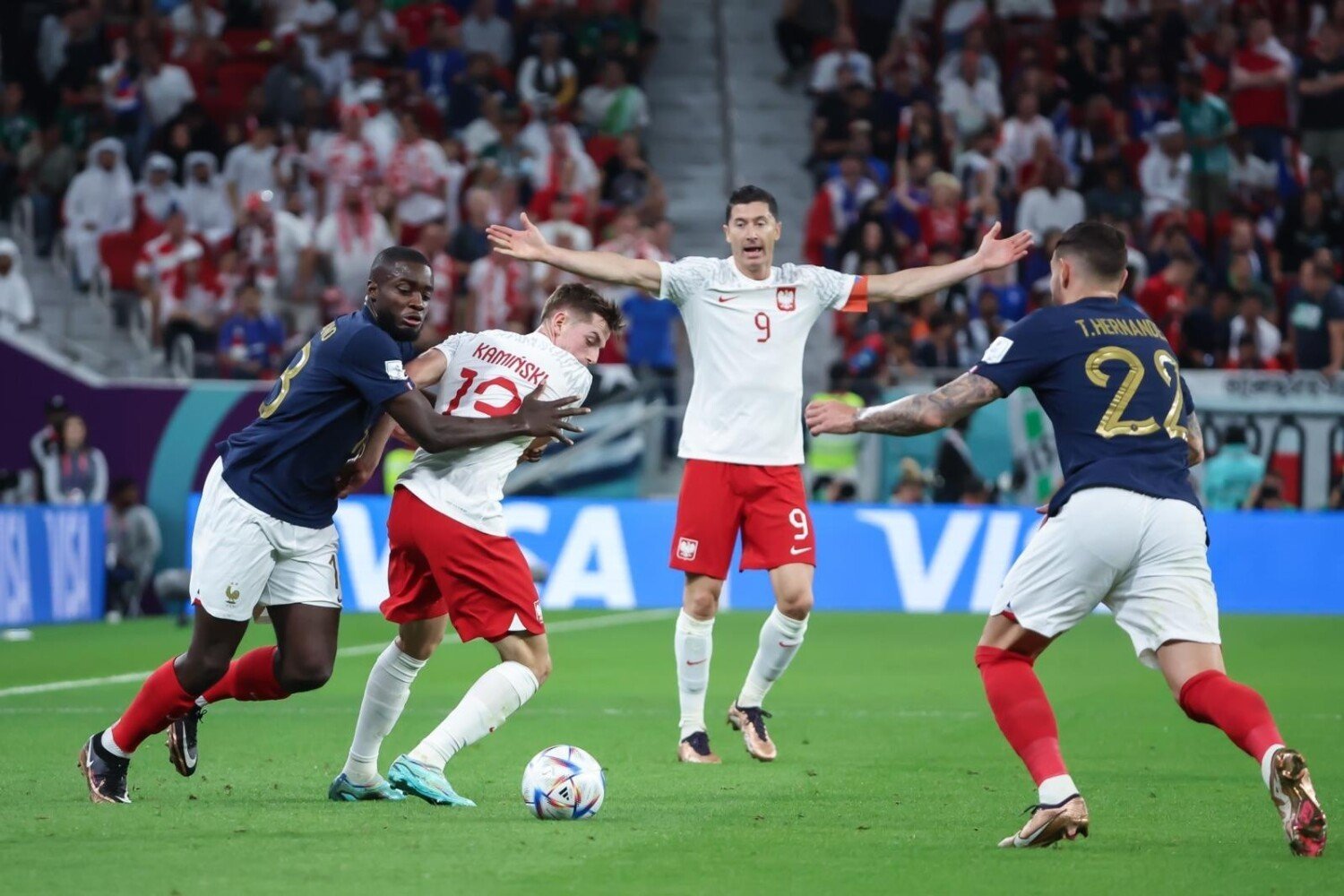 Pologne – France 12/04/2022. La Pologne sera éliminée des CM après le meilleur match.  La classe de Kylian Mbappé, le but d’adieu de Robert Lewandowski