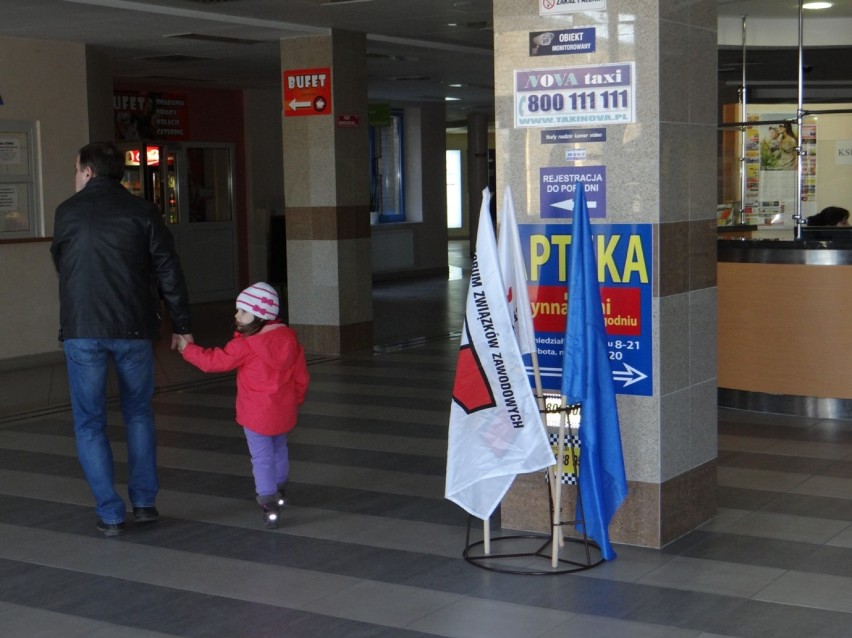 Akcja protestacyjna w Szpitalu Powiatowym w Radomsku