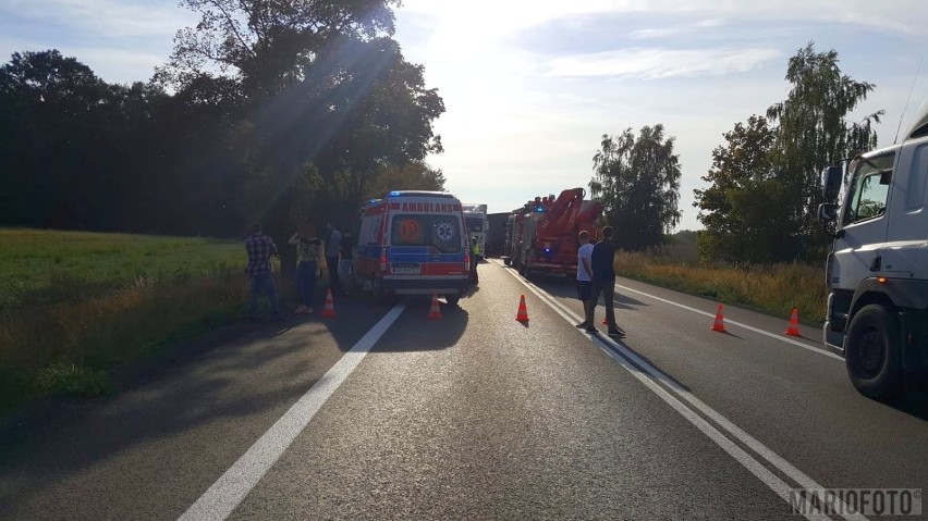 Wypadek na DK 46 pod Niemodlinem.