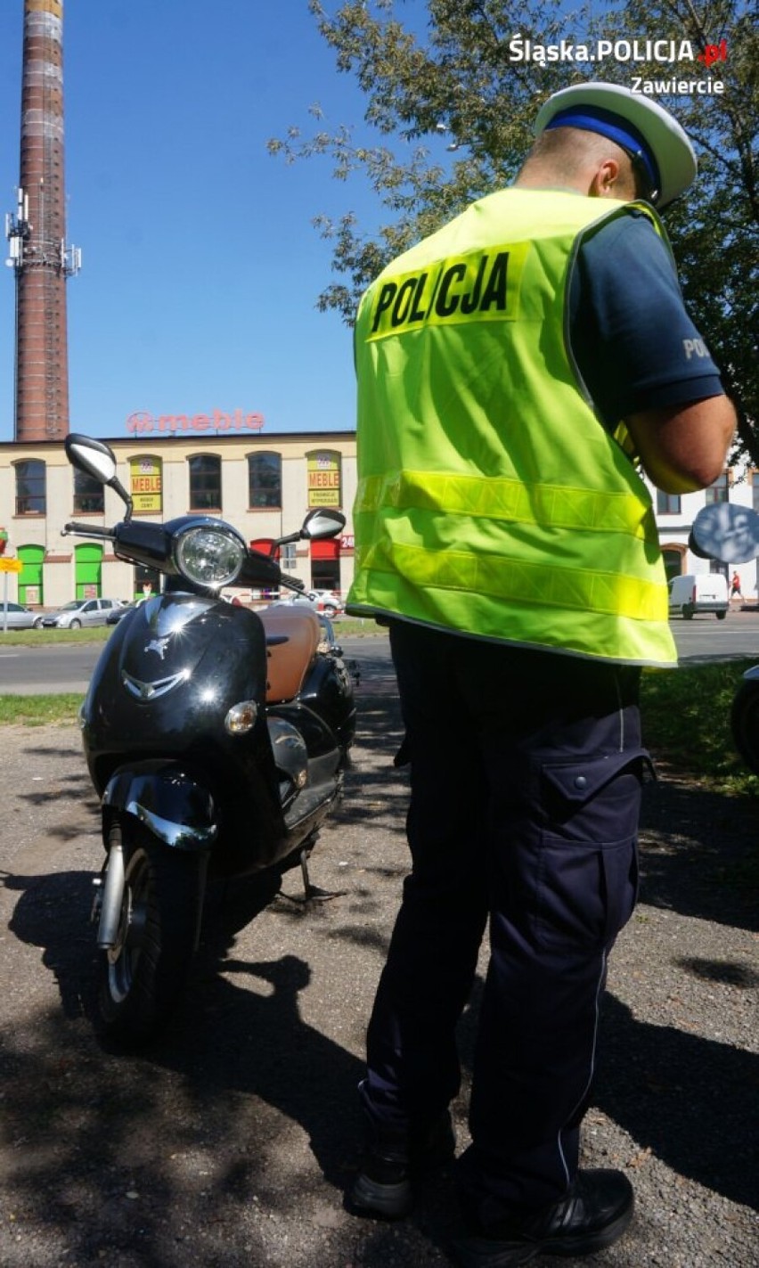 "Bezpieczny jednośladem" na drogach powiatu zawierciańskiego. Policjanci ujawnili prawie 60 wykroczeń
