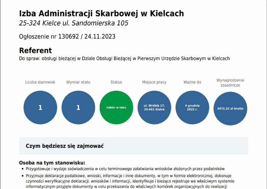 Izba Administracji Skarbowej w Kielcach