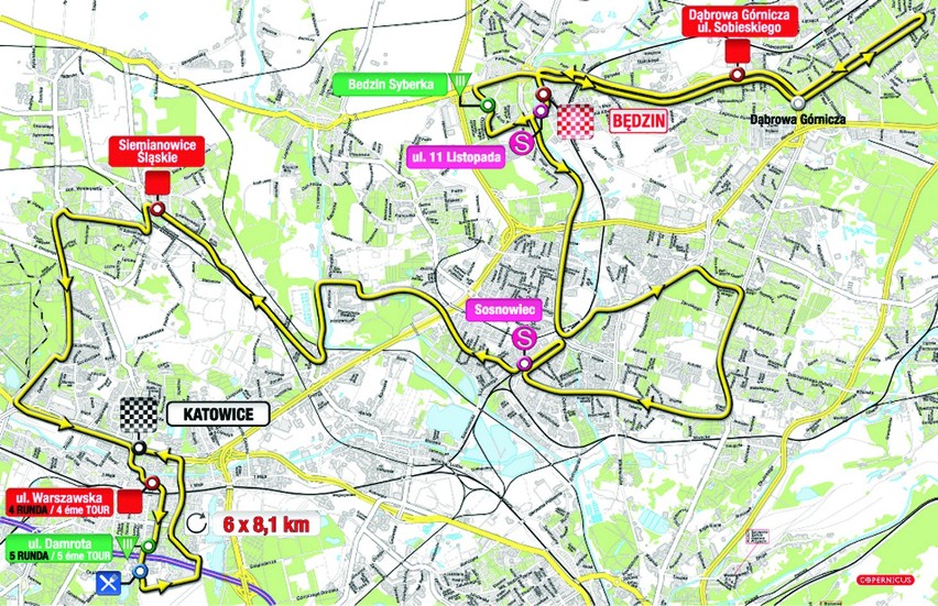 Tour de Pologne: wczoraj święto w Cieszynie, dziś w Katowicach, Sosnowcu, Będzinie, Siemianowicach